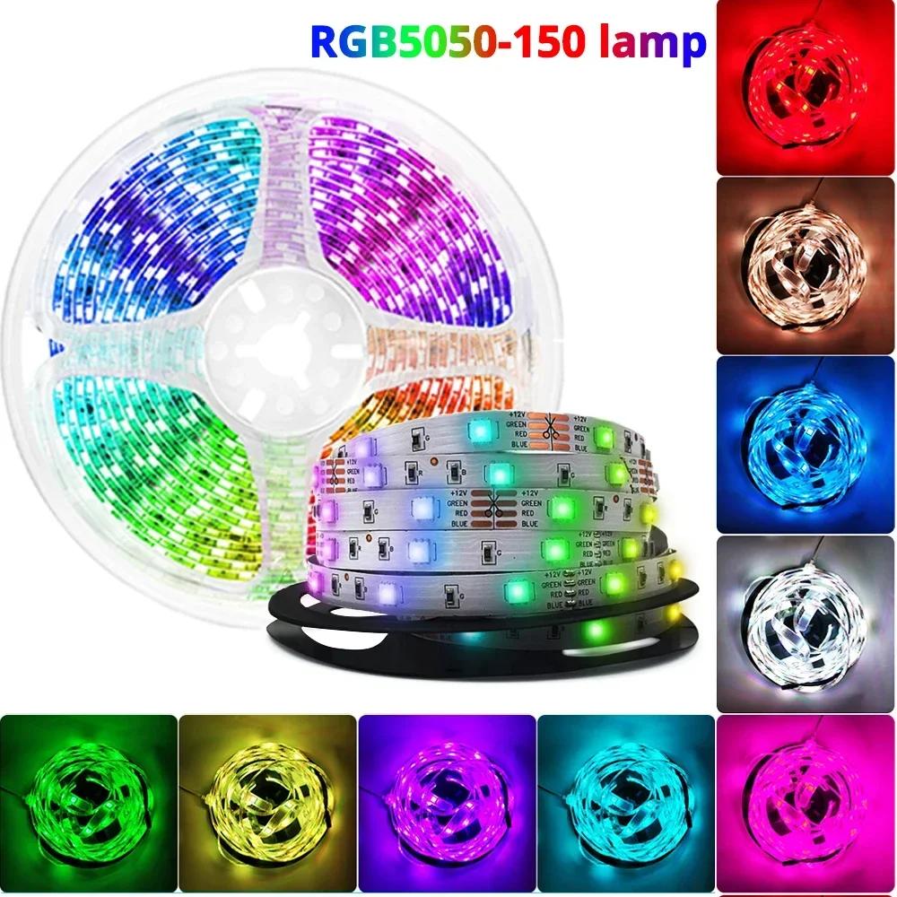 RGB SMD 5050  LED  Ʈ,    ̿, ħ TV  , LED ׿, DC 12V, 5M, 1 